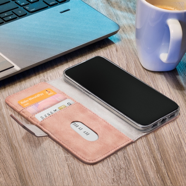 Mobilize Elite Gelly Wallet Book Case Apple Iphone 12 Pro Max Soft Pink - Afbeelding 9