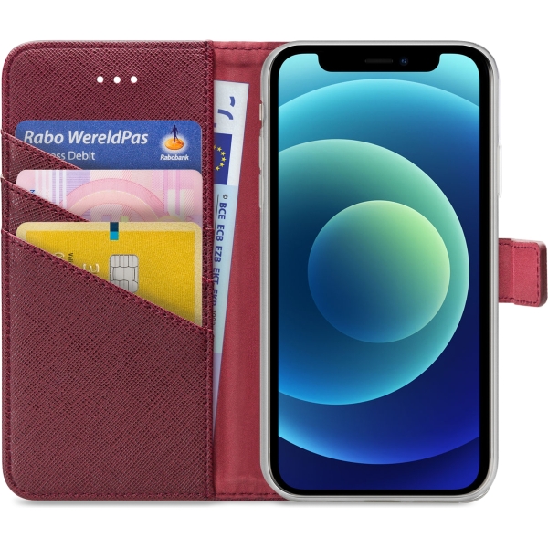 My Style Flex Wallet For Apple Iphone 12 Mini Bordeaux - Afbeelding 3