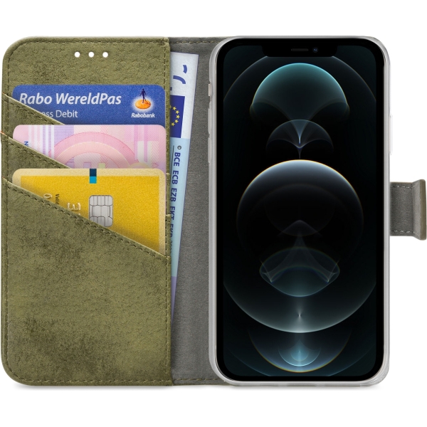 My Style Flex Wallet For Apple Iphone 12 Pro Max Olive - Afbeelding 3