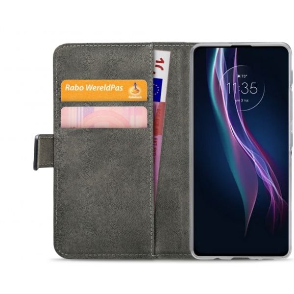 Mobilize Classic Gelly Wallet Book Case Motorola One Fusion+ Black - Afbeelding 4