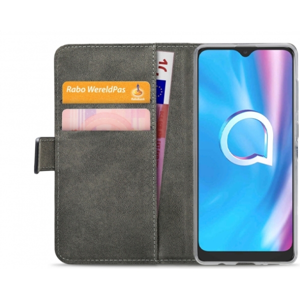 Mobilize Classic Gelly Wallet Book Case Alcatel 1Se (2020) Black - Afbeelding 4