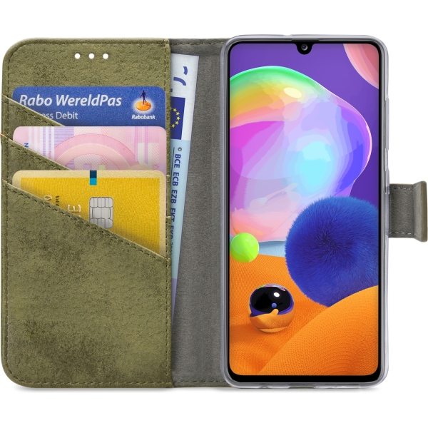 My Style Flex Wallet For Samsung Galaxy A31 Olive - Afbeelding 3