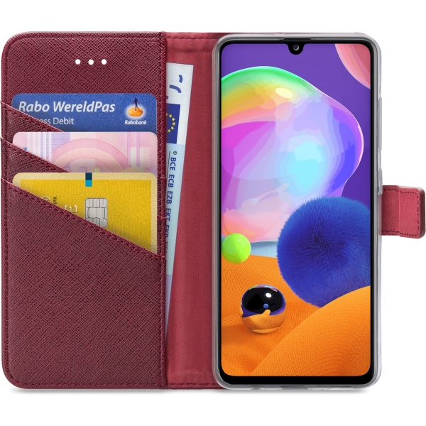 My Style Flex Wallet For Samsung Galaxy A31 Bordeaux - Afbeelding 3