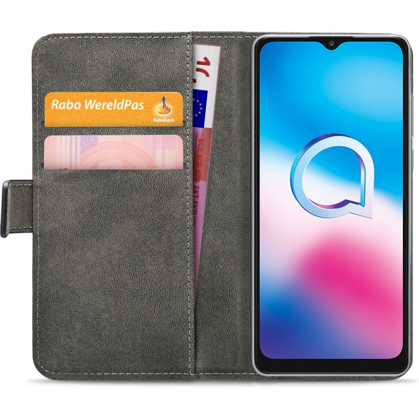 Mobilize Classic Gelly Wallet Book Case Alcatel 3X (2020) Black - Afbeelding 4