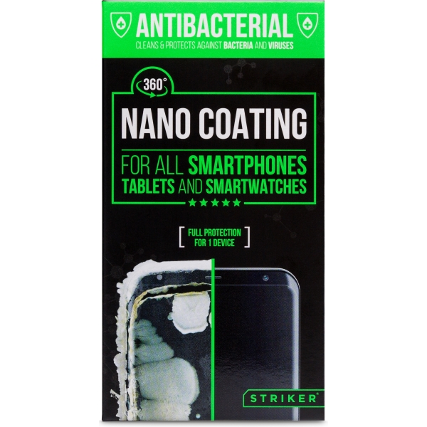 Striker Coating Antibacterial Nano Coating Voor O.a. Smartphone En Tablets