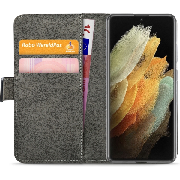 Mobilize Classic Gelly Wallet Book Case Samsung Galaxy S21 Ultra 5G Black - Afbeelding 4