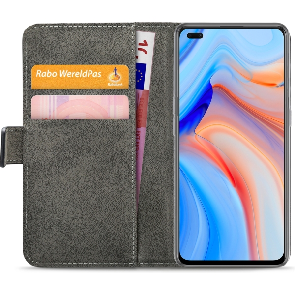 Mobilize Classic Gelly Wallet Book Case Oppo Reno4 5G Black - Afbeelding 4