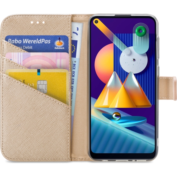 My Style Flex Wallet For Samsung Galaxy M11 Gold - Afbeelding 3