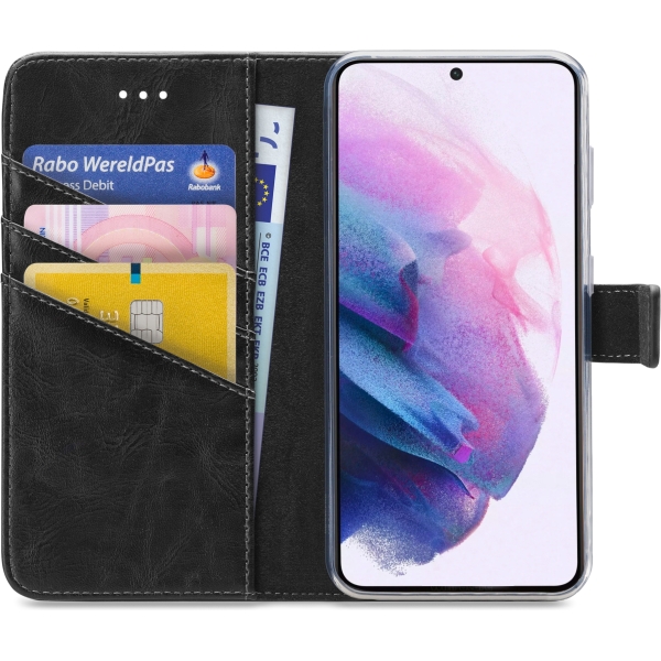 My Style Flex Wallet For Samsung Galaxy S21 5G Black - Afbeelding 3