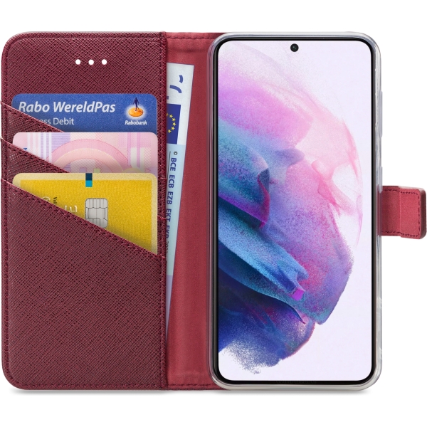 My Style Flex Wallet For Samsung Galaxy S21 5G Bordeaux - Afbeelding 3