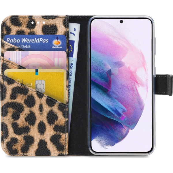 My Style Flex Wallet For Samsung Galaxy S21 5G Leopard - Afbeelding 3
