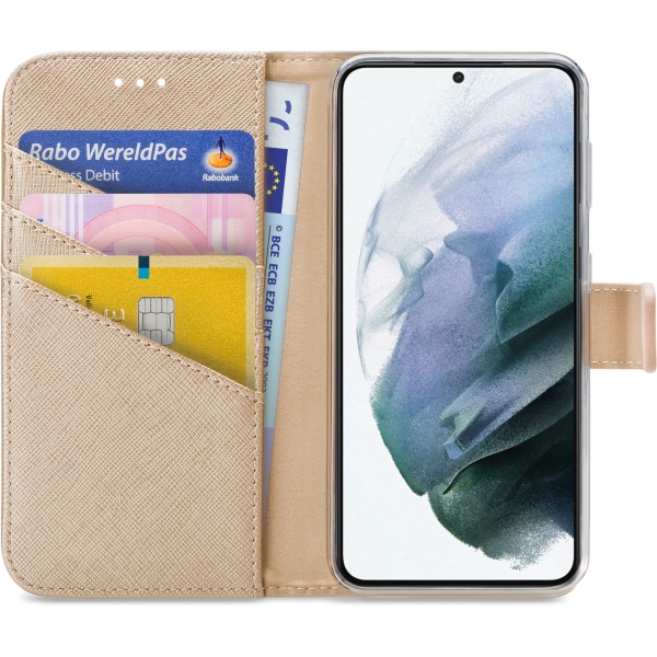 My Style Flex Wallet For Samsung Galaxy S21+ 5G Gold - Afbeelding 3