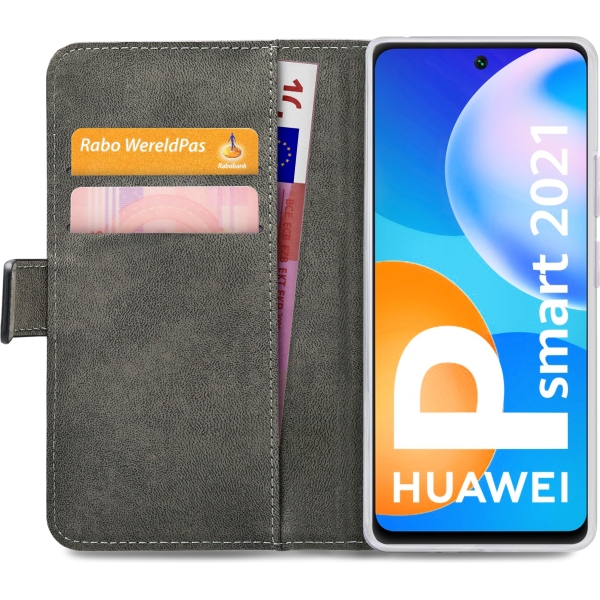 Mobilize Classic Gelly Wallet Book Case Huawei P Smart (2021) Black - Afbeelding 4