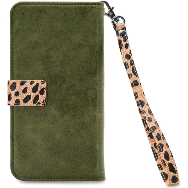 Mobilize 2In1 Magnet Zipper Case Samsung Galaxy A42/A42 5G Olive/Leopard - Afbeelding 2