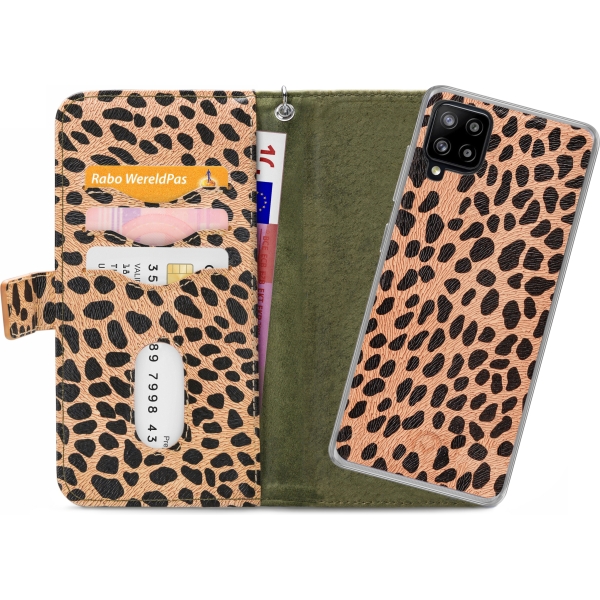 Mobilize 2In1 Magnet Zipper Case Samsung Galaxy A42/A42 5G Olive/Leopard - Afbeelding 4