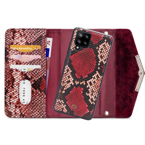 Mobilize 2In1 Gelly Velvet Clutch For Samsung Galaxy A42/A42 5G Red Snake - Afbeelding 4