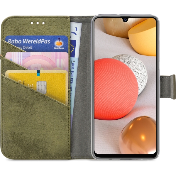My Style Flex Wallet For Samsung Galaxy A42/A42 5G Olive - Afbeelding 3