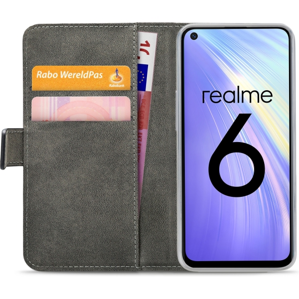 Mobilize Classic Gelly Wallet Book Case Realme 6/6S Black - Afbeelding 4
