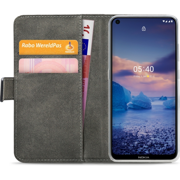 Mobilize Classic Gelly Wallet Book Case Nokia 5.4 Black - Afbeelding 4