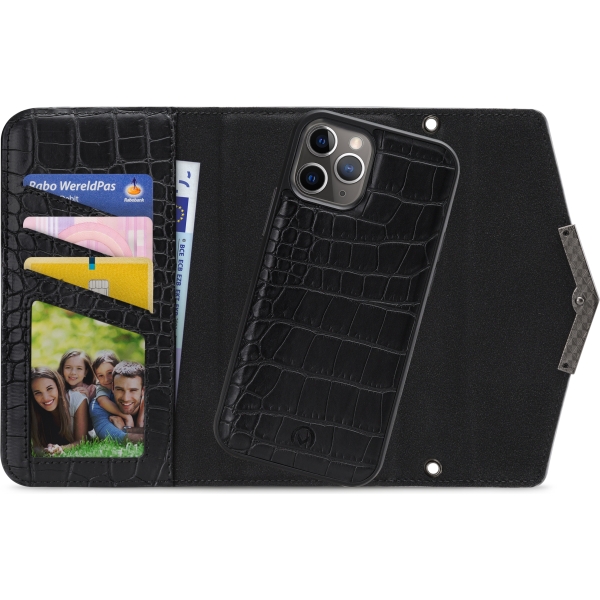 Mobilize 2In1 Elegant Magnet Clutch Apple Iphone 11 Pro Black Croco - Afbeelding 2