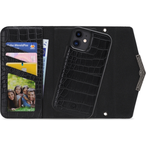 Mobilize 2In1 Elegant Magnet Clutch Apple Iphone Xr/11 Black Croco - Afbeelding 2