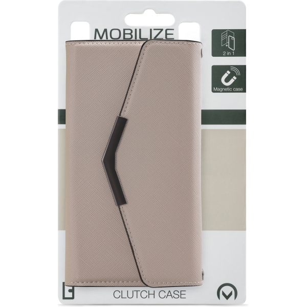 Mobilize 2In1 Elegant Magnet Clutch Apple Iphone 12 Mini Beige Snake - Afbeelding 10