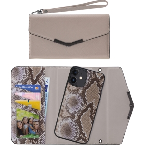 Mobilize 2In1 Elegant Magnet Clutch Apple Iphone 12/12 Pro Beige Snake