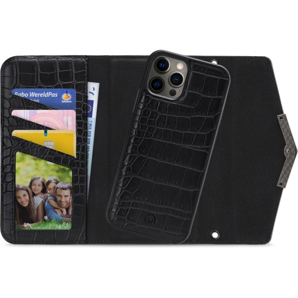Mobilize 2In1 Elegant Magnet Clutch Apple Iphone 12 Pro Max Black Croco - Afbeelding 2