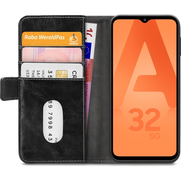 Mobilize Elite Gelly Wallet Book Case Samsung Galaxy A32 5G Black - Afbeelding 4