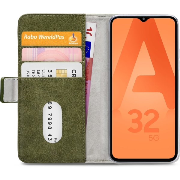 Mobilize Elite Gelly Wallet Book Case Samsung Galaxy A32 5G Green - Afbeelding 4
