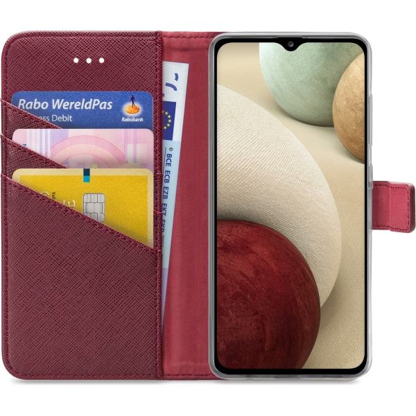 My Style Flex Wallet For Samsung Galaxy A12/M12 Bordeaux - Afbeelding 3