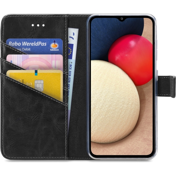 My Style Flex Wallet For Samsung Galaxy A02S Black - Afbeelding 3