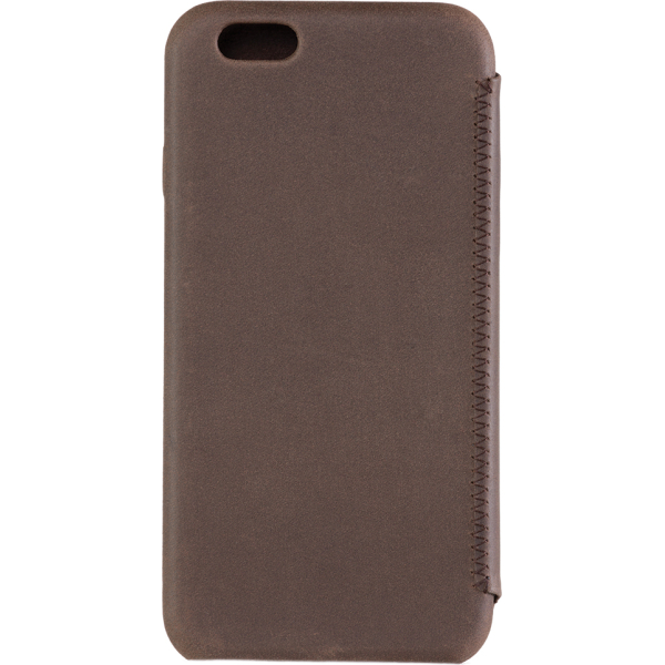 Senza Raw Skinny Leather Booklet Apple Iphone 6/6S Chestnut Brown - Afbeelding 2