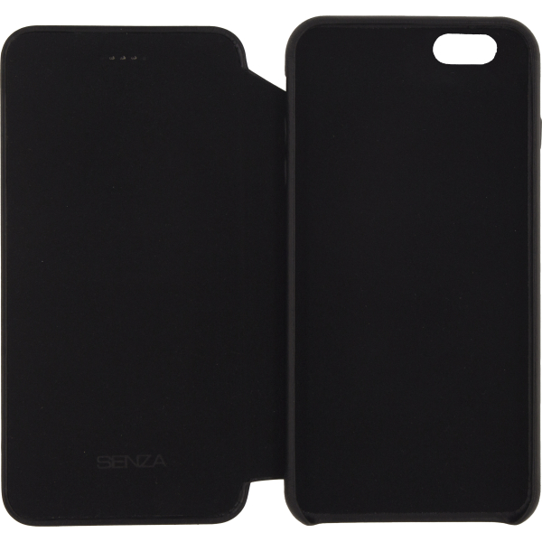 Senza Pure Skinny Leather Wallet Apple Iphone 6/6S Deep Black - Afbeelding 3