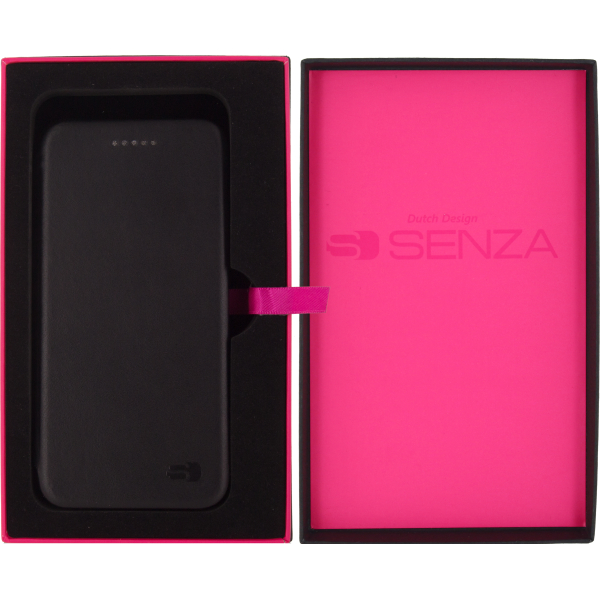 Senza Pure Skinny Leather Wallet Apple Iphone 6/6S Deep Black - Afbeelding 5
