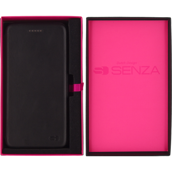 Senza Pure Skinny Leather Wallet Apple Iphone 7 Plus/8 Plus Deep Black - Afbeelding 5