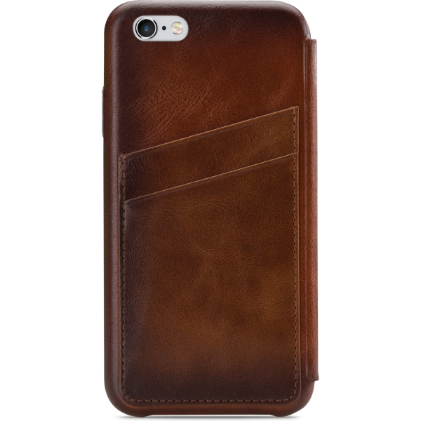 Senza Desire Skinny Leather Wallet Apple Iphone 6/6S Burned Cognac - Afbeelding 2
