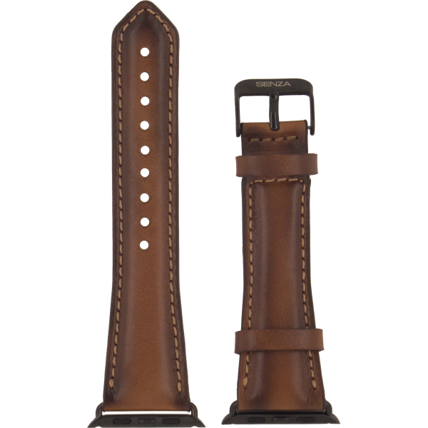 Senza Desire Leather Strap Apple Watch 38Mm Burned Cognac - Afbeelding 3