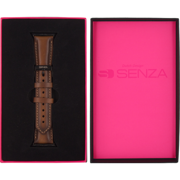 Senza Desire Leather Strap Apple Watch 38Mm Burned Cognac - Afbeelding 5