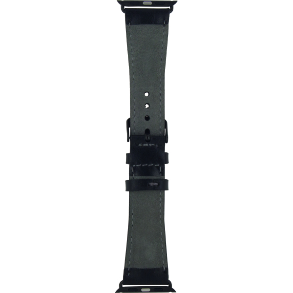 Senza Pure Leather Strap Apple Watch 42Mm Deep Black - Afbeelding 2