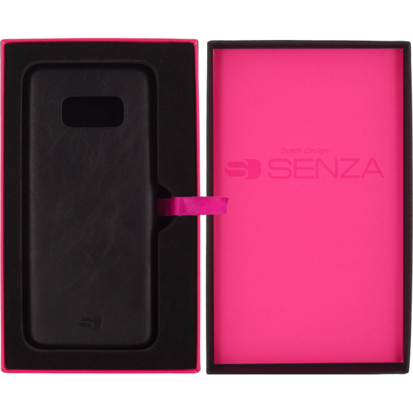 Senza Pure Leather Cover Samsung Galaxy S8 Deep Black - Afbeelding 4