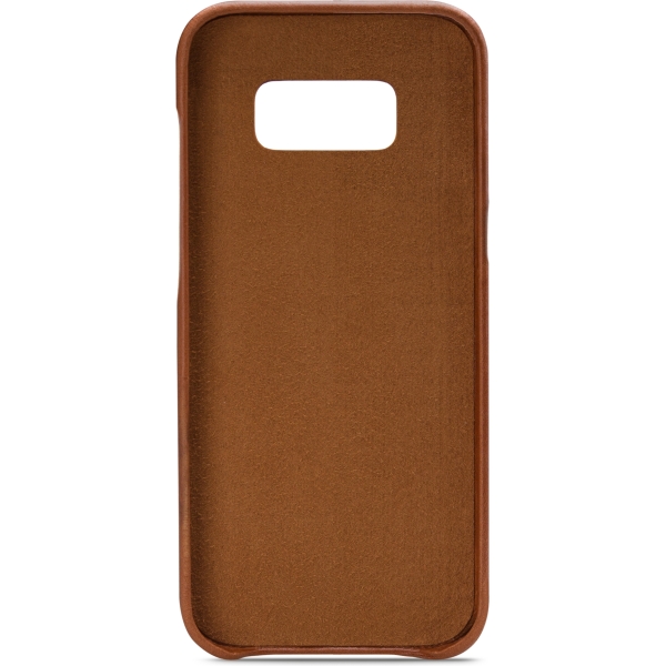 Senza Desire Leather Cover With Card Slot Samsung Galaxy S8+ Burned Cognac - Afbeelding 2