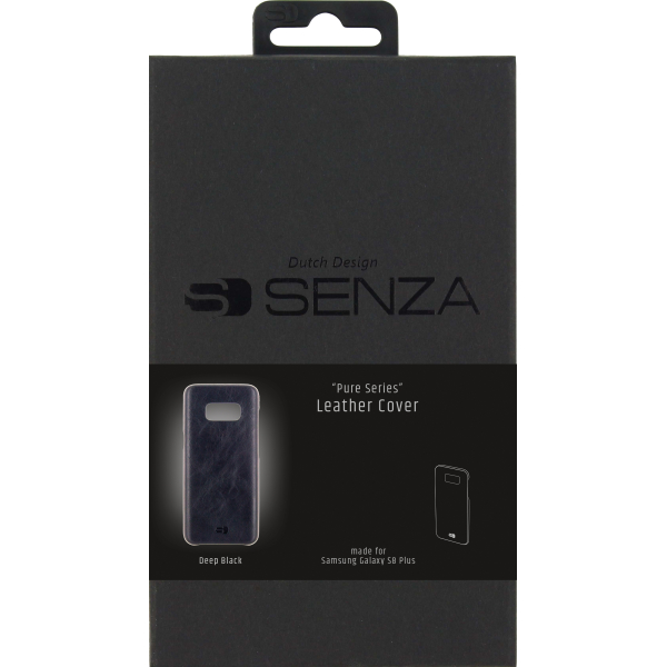 Senza Pure Leather Cover Samsung Galaxy S8+ Deep Black - Afbeelding 3