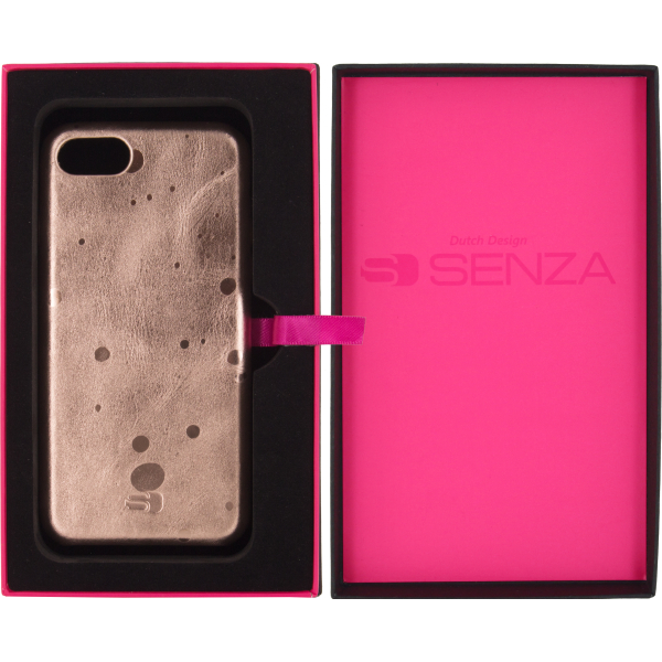 Senza Glam Leather Cover Apple Iphone 7/8/Se (2020/2022) Metallic Rosé - Afbeelding 4