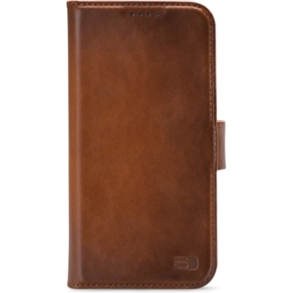 Senza Desire Leather Wallet Samsung Galaxy S8+ Burned Cognac