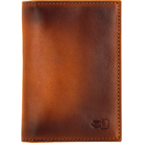 Senza Desire Leather Card Holder Burned Cognac