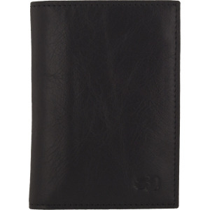 Senza Pure Leather Card Holder Deep Black