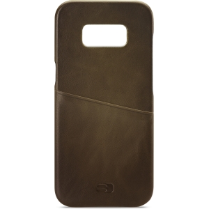 Senza Desire Leather Cover With Card Slot Samsung Galaxy S8 Burned Olive