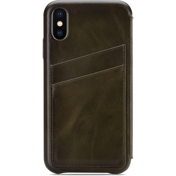 Senza Desire Skinny Leather Wallet Apple Iphone X/Xs Burned Olive - Afbeelding 2