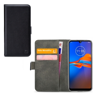 Mobilize Classic Gelly Wallet Book Case Motorola Moto E6 Plus Black